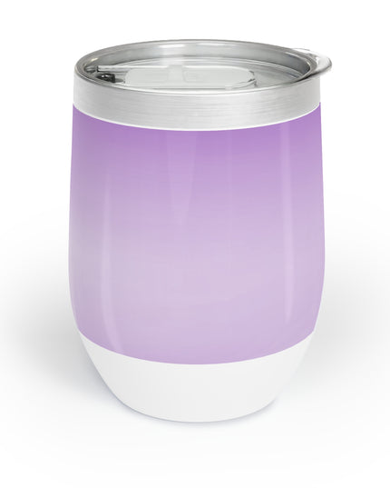 Soft Lavender Fade 12 oz Chill Wine Tumbler