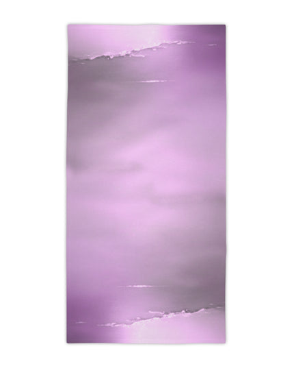 Dark Pink Sea Amethyst Fog Beach Towel, 30" x 60"