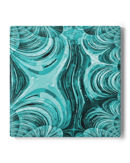 Uzi Spiral Tif 4" x 4" Square Ceramic Coaster