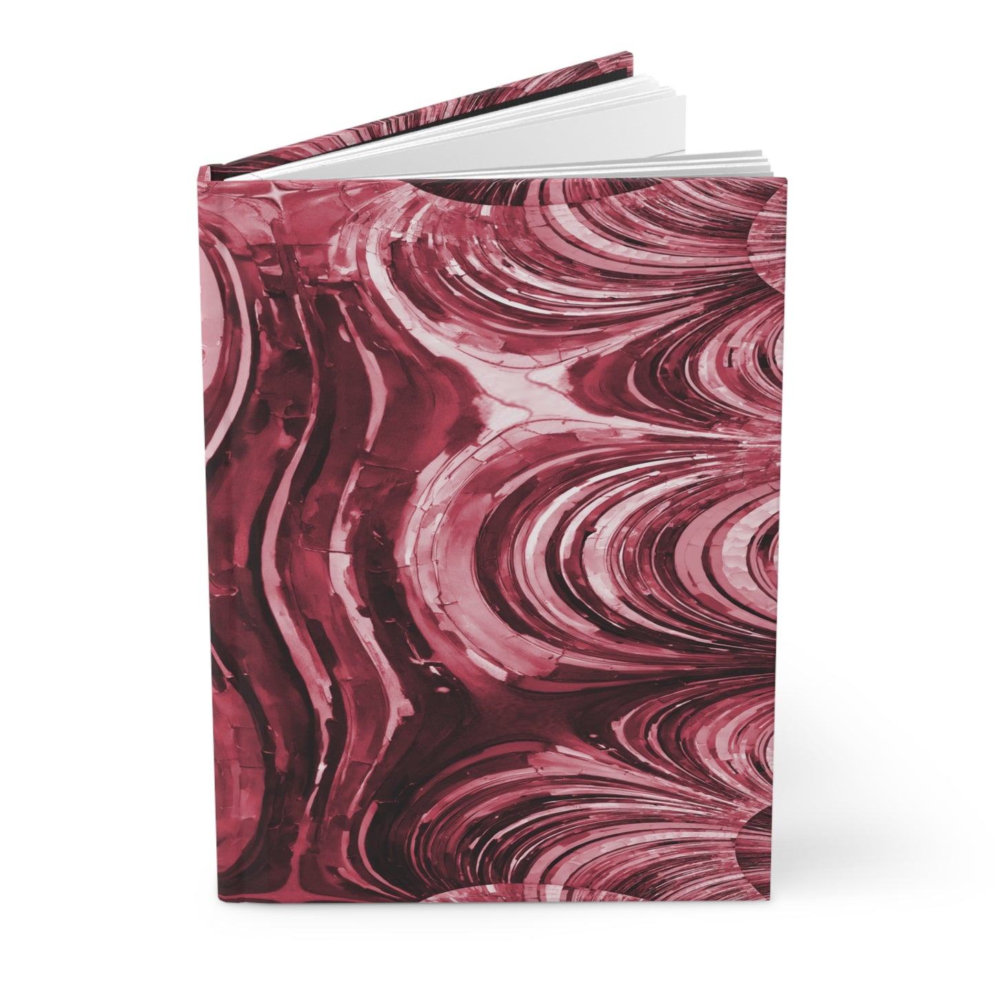Uzi Spiral Ruby 5.75" x 8" Hardcover Journal Matte with 150 lined pages
