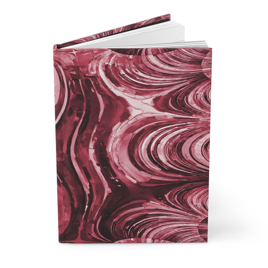 Uzi Spiral Ruby 5.75" x 8" Hardcover Journal Matte with 150 lined pages
