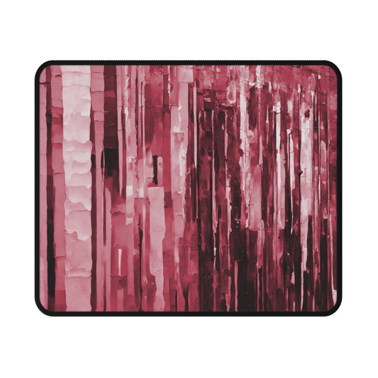 Striped Ruby Non-Slip Gaming Mouse Pad, 9.5" X 8" Rectangle