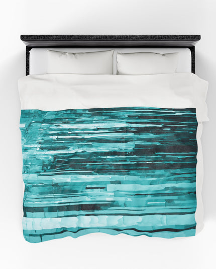 Striped Tif Velveteen Plush Blanket, 60" x 80"