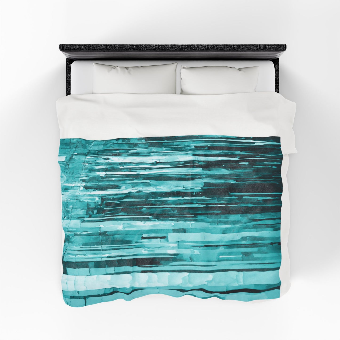 Striped Tif Velveteen Plush Blanket, 60" x 80"