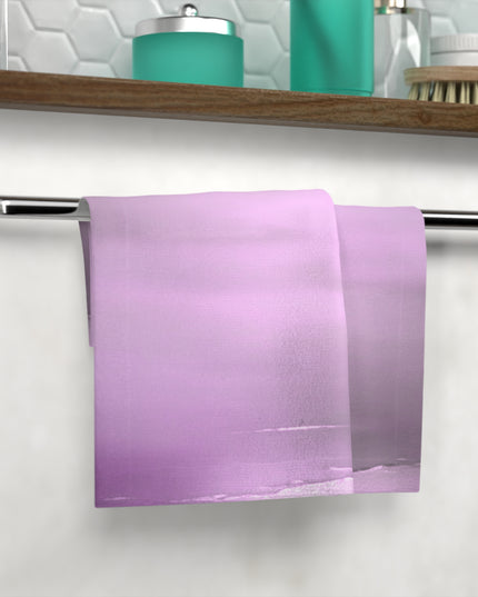 Dark Pink Sea Amethyst Fog Face Towel, 13" x 13"