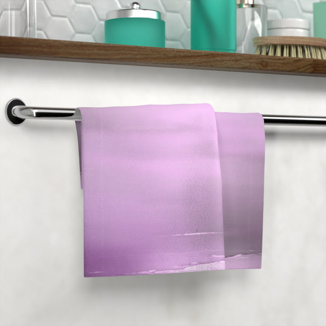 Dark Pink Sea Amethyst Fog Face Towel, 13" x 13"