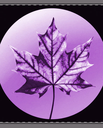 Purple Maple Leaf 22" x 22" Cotton Twill Napkin