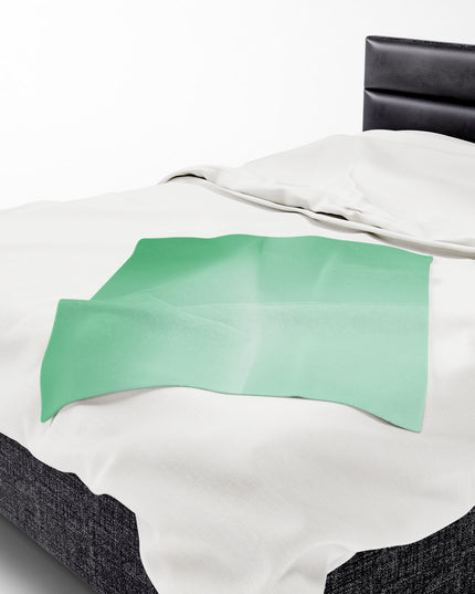 Mint Fade Velveteen Plush Blanket, 30" x 40"