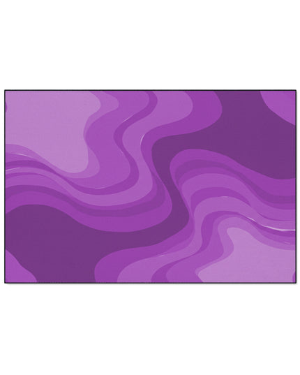 Wavey Purple Wavey 48" x 72" Heavy Duty Floor Mat