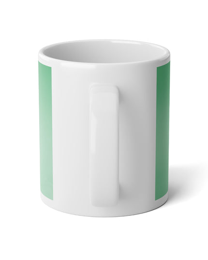 Mint Fade 20 oz White Glossy Jumbo Mug