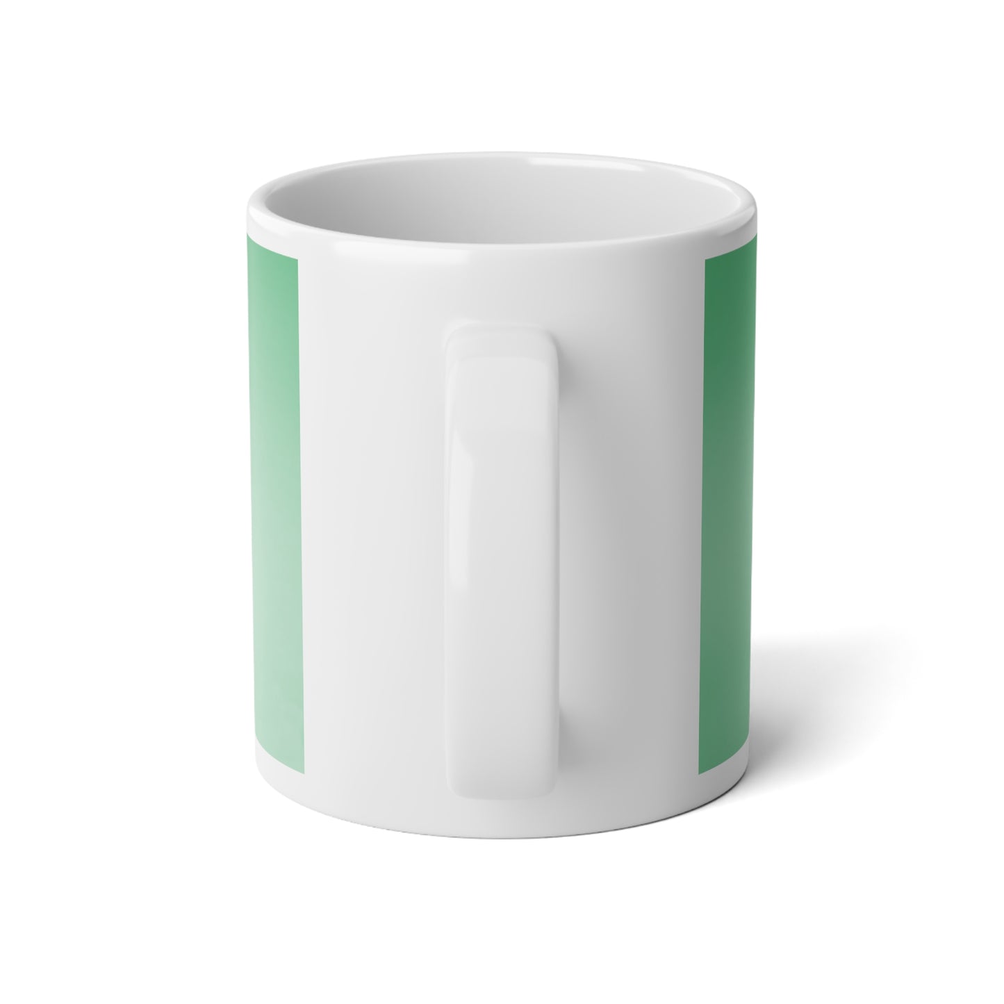 Mint Fade 20 oz White Glossy Jumbo Mug