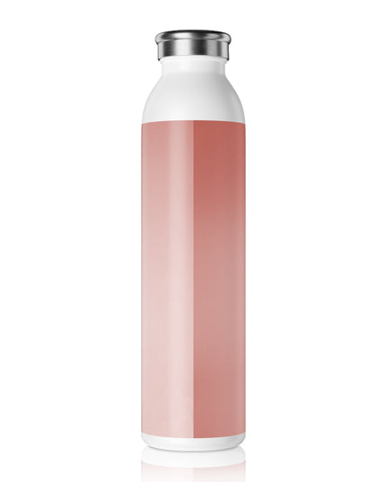 Rose Red Fade Slim Water Bottle, 20 oz White