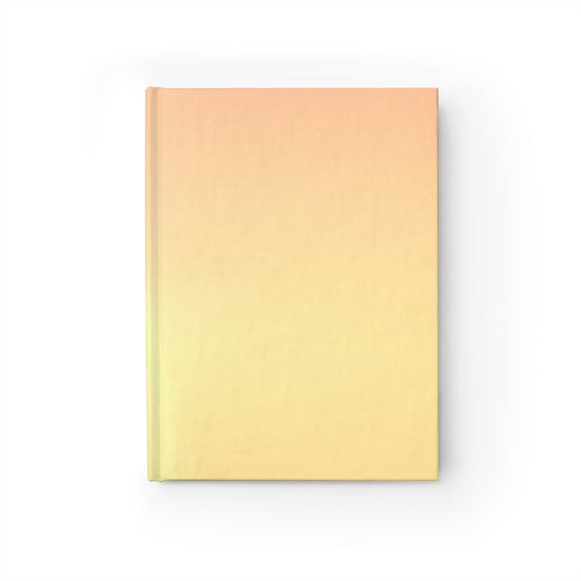 Hot Peach Fade 5" x 7" Journal - 128 Ruled Line pages