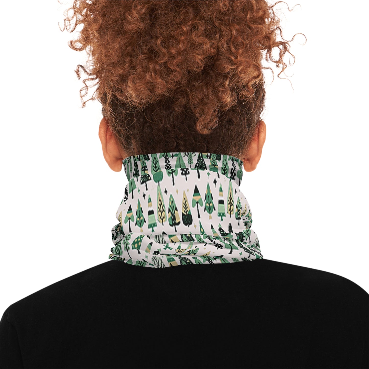 Mini Vintage Green Trees Lightweight Neck Gaiter
