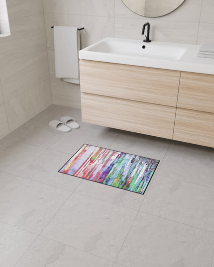 Striped Pastels 18" x 27" Heavy Duty Floor Mat