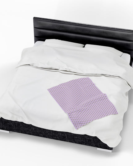 Magenta Star-crossed Bodies Velveteen Plush Blanket, 30" x 40"