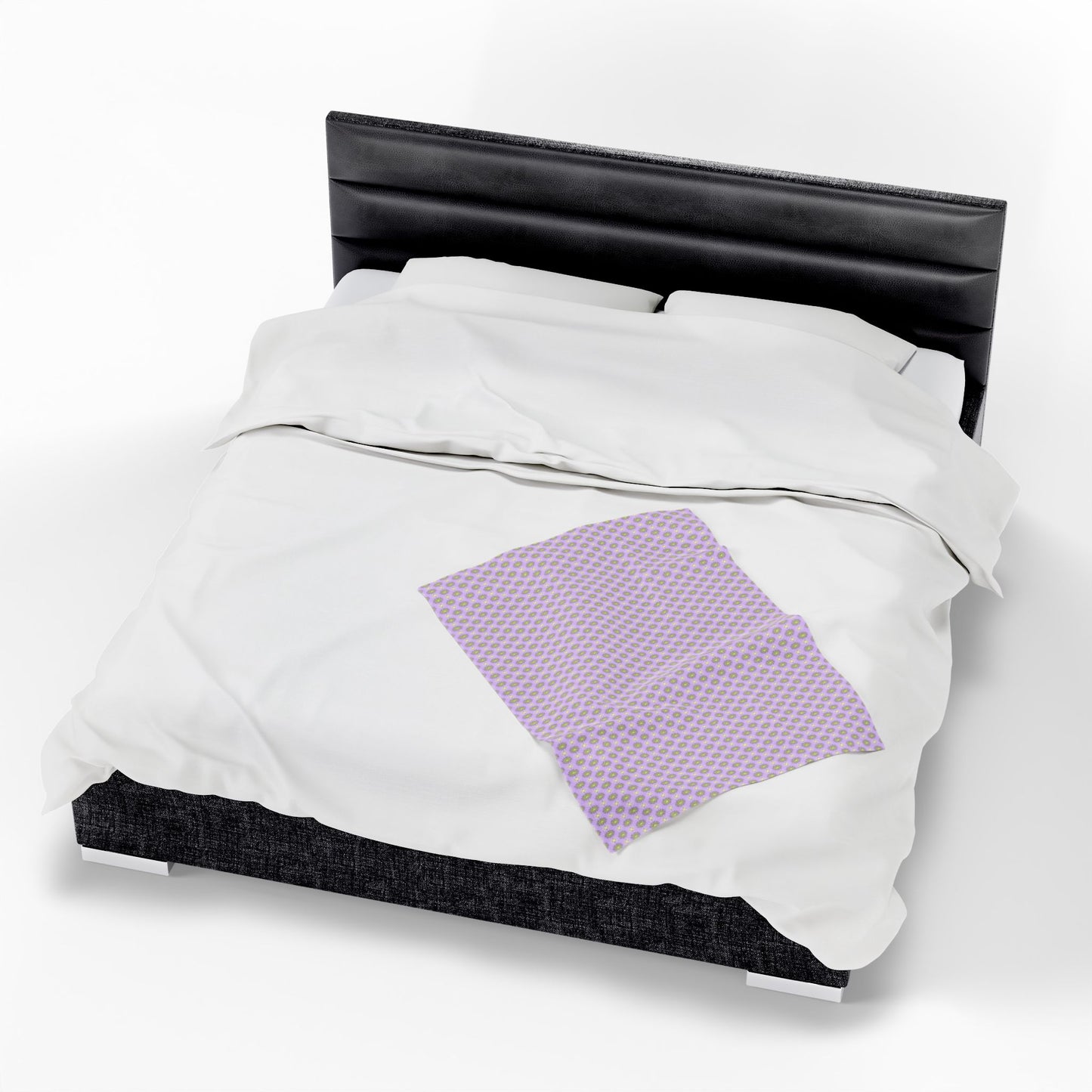 Magenta Star-crossed Bodies Velveteen Plush Blanket, 30" x 40"