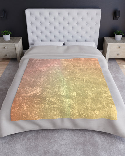 Hot Peach Fade 50" x 60" Crushed Velvet Blanket