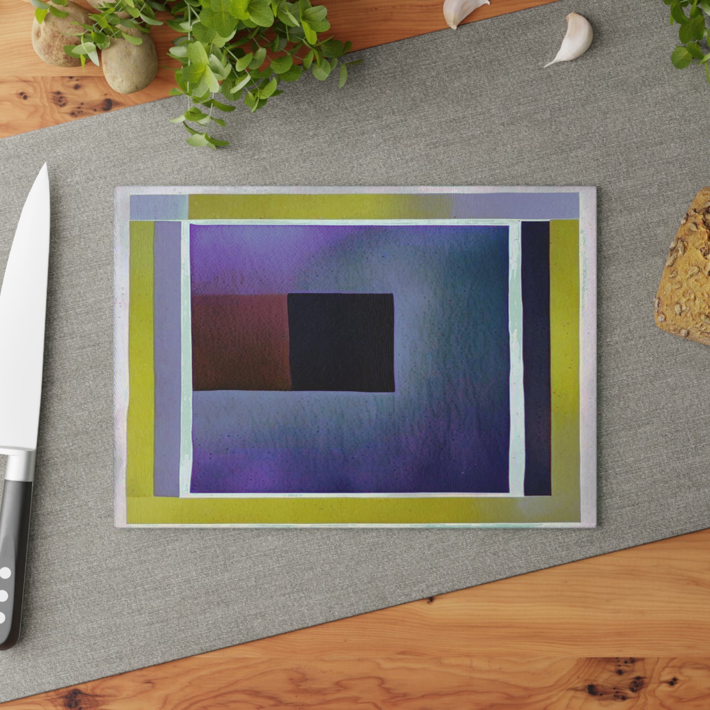 Zeta Shadow 8" x 11" Glass Cutting Board