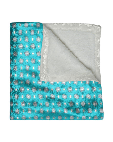 Tif Green Star-crossed Bodies Crushed Velvet Blanket, 50" x 60"