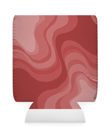 Power Red Wavey 12 oz Can Cooler Sleeve