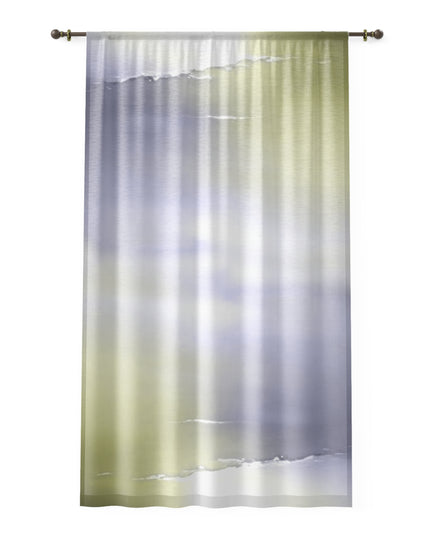 Lavender Sea Golden Fog Window Curtain, 50" x 84", partially transparent