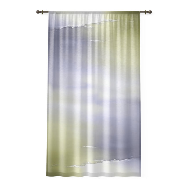 Lavender Sea Golden Fog Window Curtain, 50" x 84", partially transparent