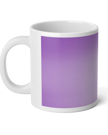 Soft Lavender Fade 20 oz White Glossy Jumbo Mug