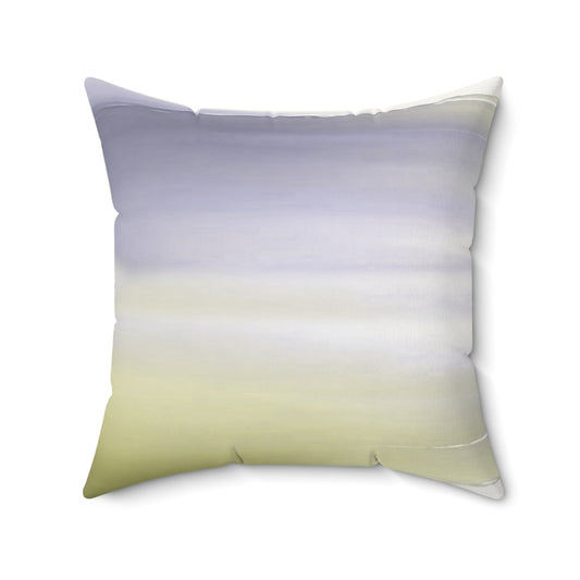 Lavender Sea Golden Fog 20" x 20" Faux Suede Square Pillow