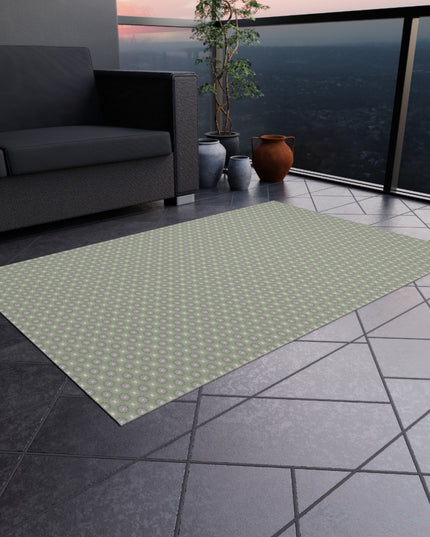Olive Star-crossed Bodies Outdoor Rug, 48" x 72"