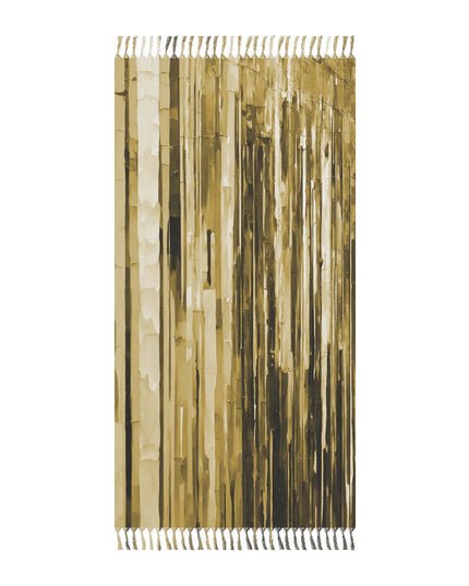 Striped Light Brown 38" × 81" Boho Beach Cloth