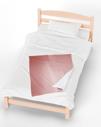 Rose Red Fade Velveteen Plush Blanket, 30" x 40"