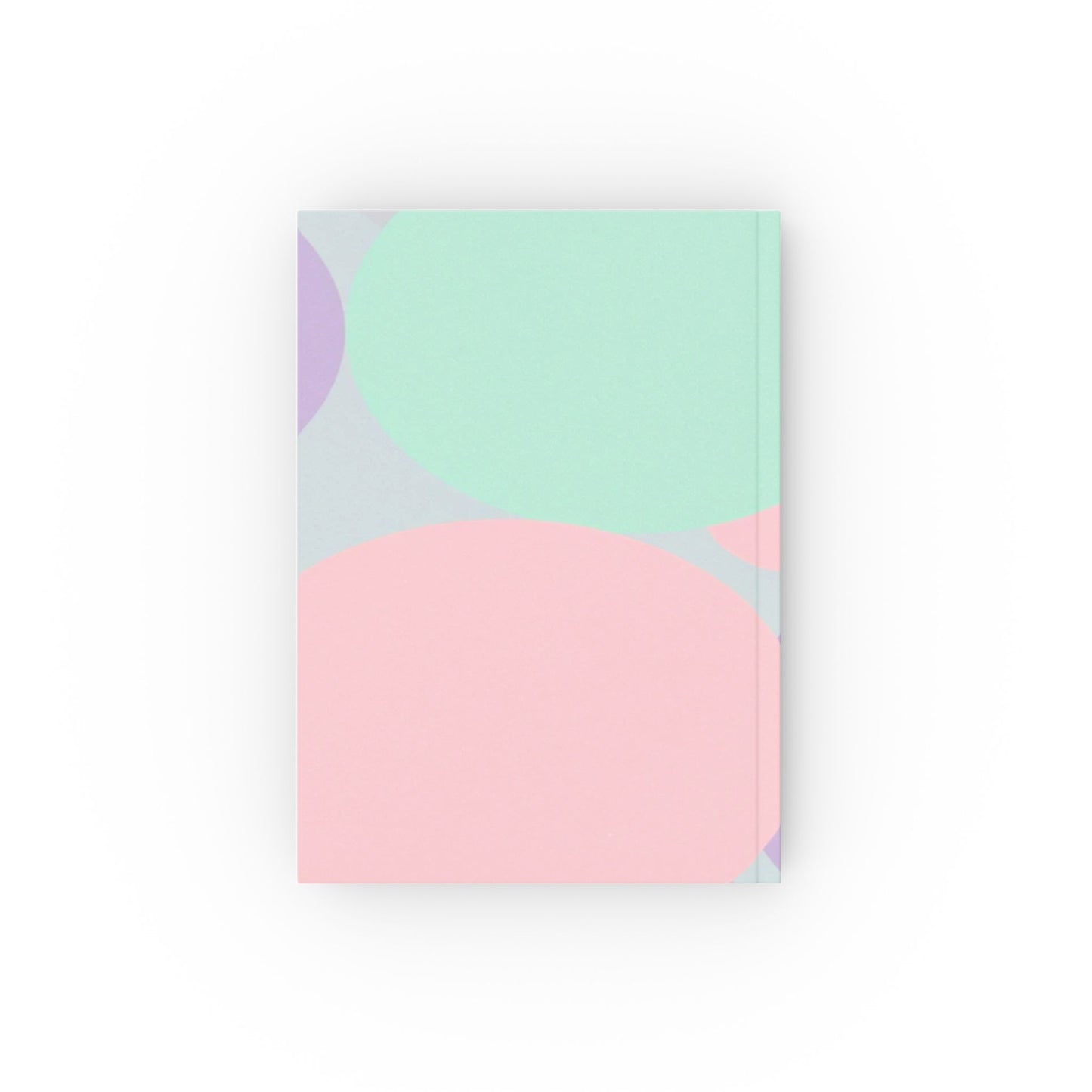 Pastel Peach and Soft Green Patches 5.2" x 7.4" Hard Backed Journal with 128 blank pages