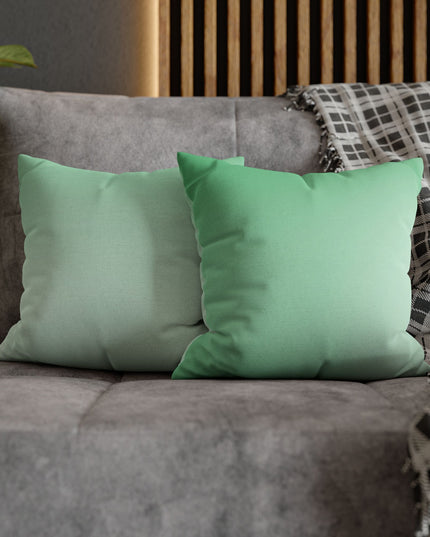 Mint Fade Spun Polyester Square Pillowcase, 14" x 14"