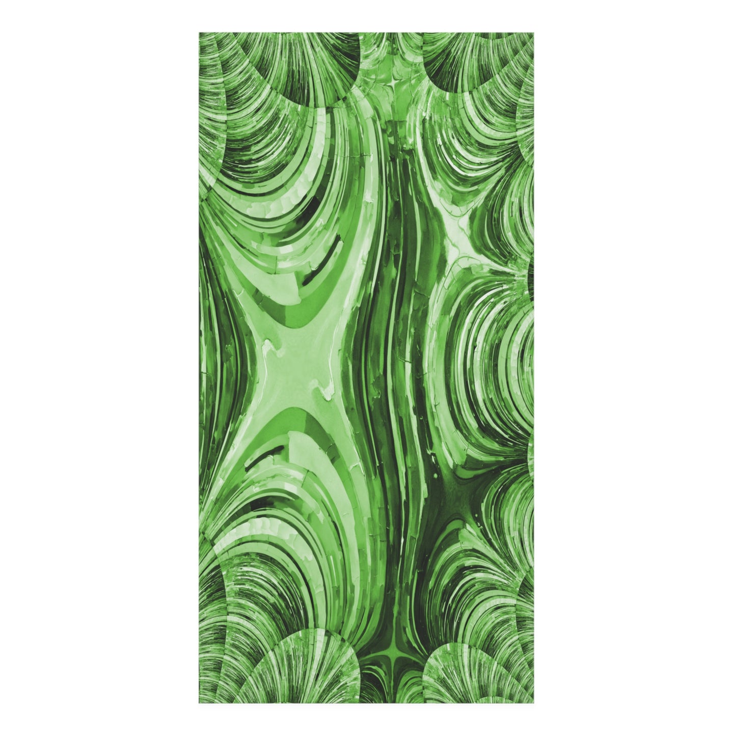 Uzi Spiral Mint Pastel Mink-Cotton Towel (50% polyester, 50% cotton),  30" x 60"