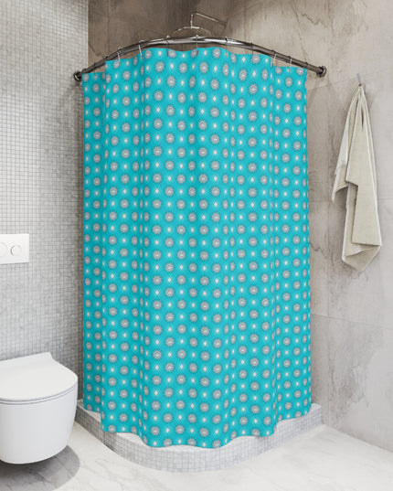 Tif Green Star-crossed Bodies Shower Curtain, 71" x 74"