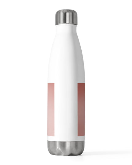 Rose Red Fade 20oz Insulated White Water Bottle