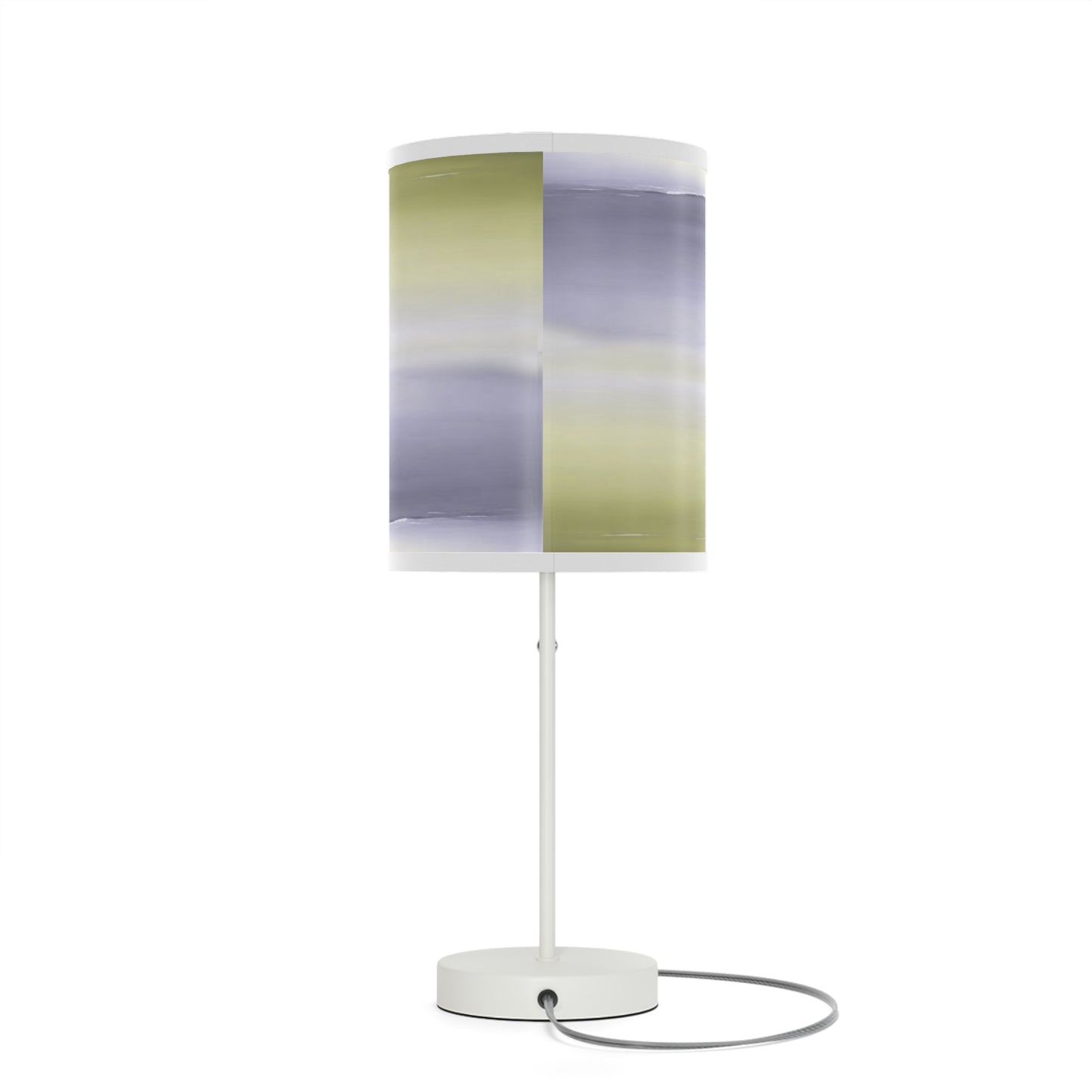 Lavender Sea Golden Fog Table Lamp on a White or Silver Stand, US|CA plug
