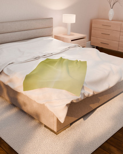 Lemon Fade Velveteen Plush Blanket, 30" x 40"