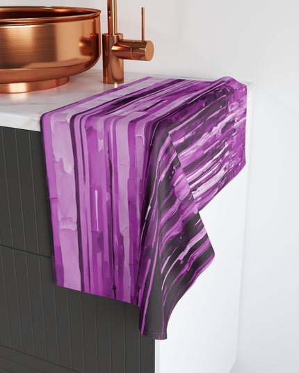 Striped Powder Lavender Hand Towel, 16" x 28"