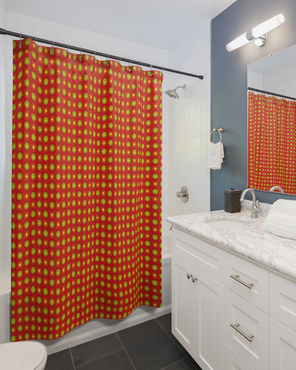 Late Evening Star-crossed Bodies Shower Curtain, 71" x 74"