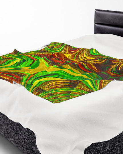 Uzi Spiral Beta Velveteen Plush Blanket, 50" x 60"