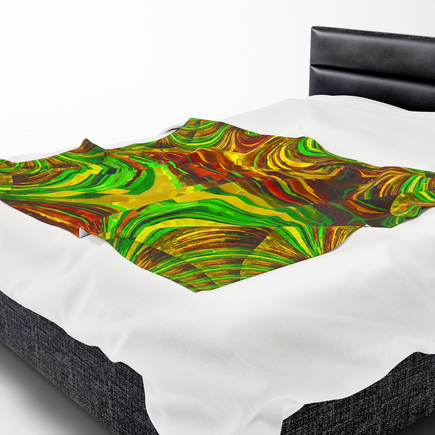 Uzi Spiral Beta Velveteen Plush Blanket, 50" x 60"
