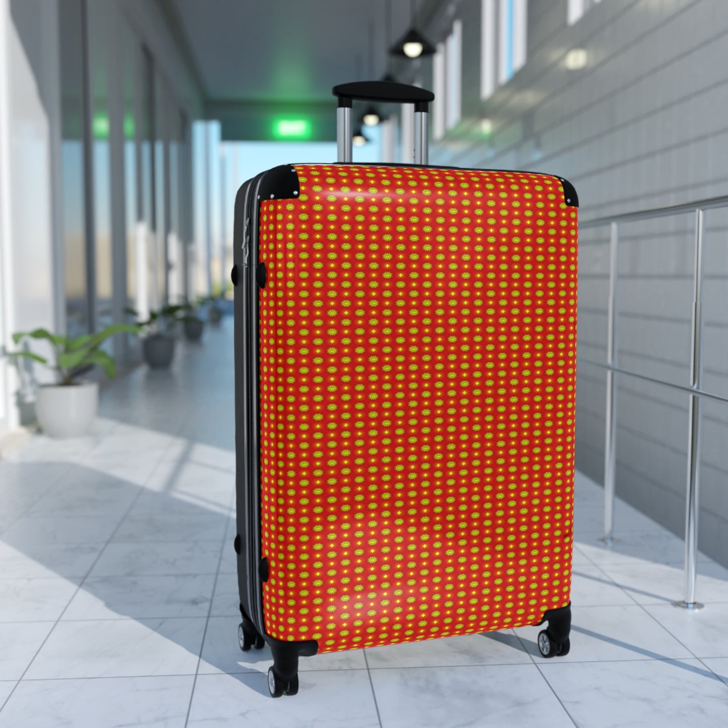 Late Evening Star-crossed Bodies Large Suitcase with built in lock, 4 double-wheels, telescopic handle, and ABS back hard-shell