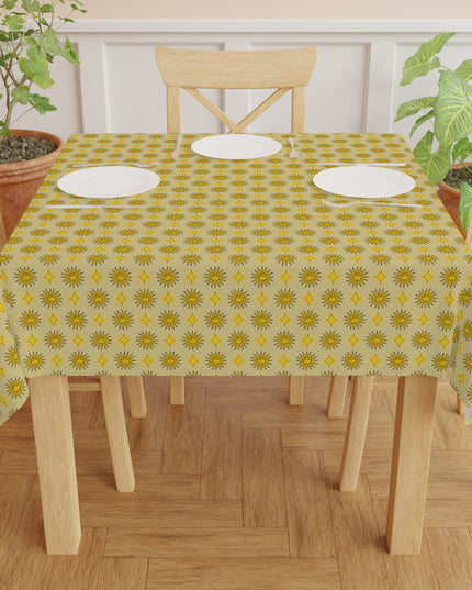 Lemongrass Star-crossed Bodies Tablecloth, 55" x 55"