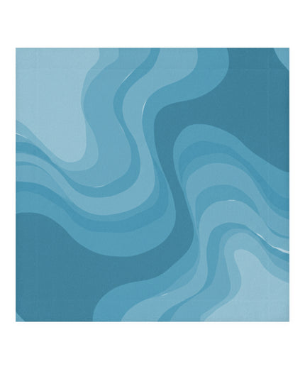 Sky Blue Wavey 13" x 13" Face Towel