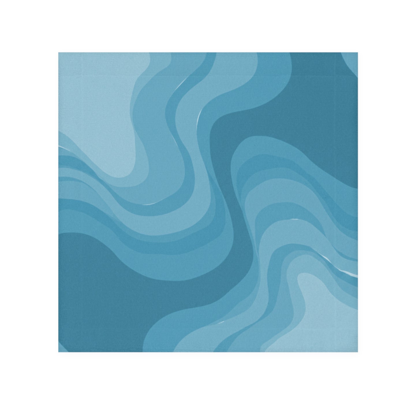 Sky Blue Wavey 13" x 13" Face Towel