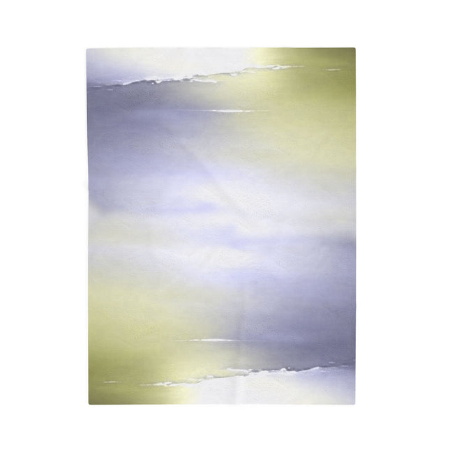 Lavender Sea Golden Fog Velveteen Plush Blanket, 30" x 40"