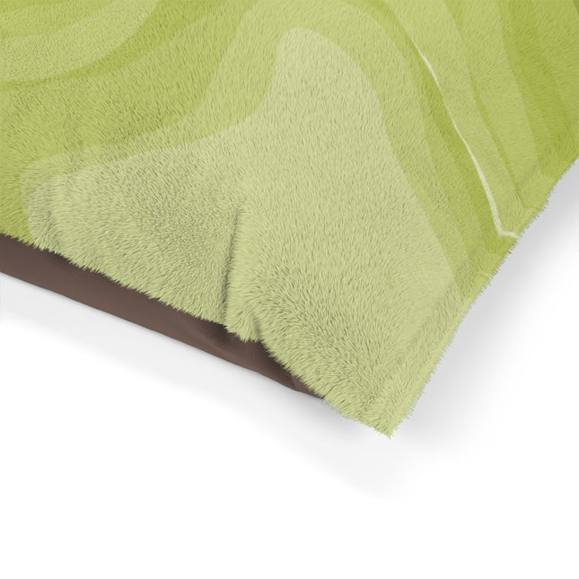 Lemon Wavey 50" × 40" Pet Bed