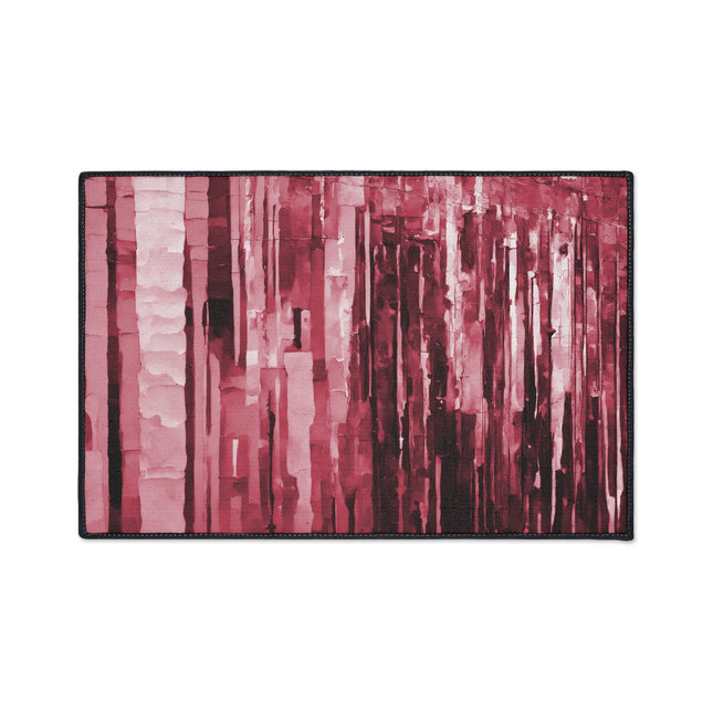Striped Ruby 18" x 27" Heavy Duty Floor Mat